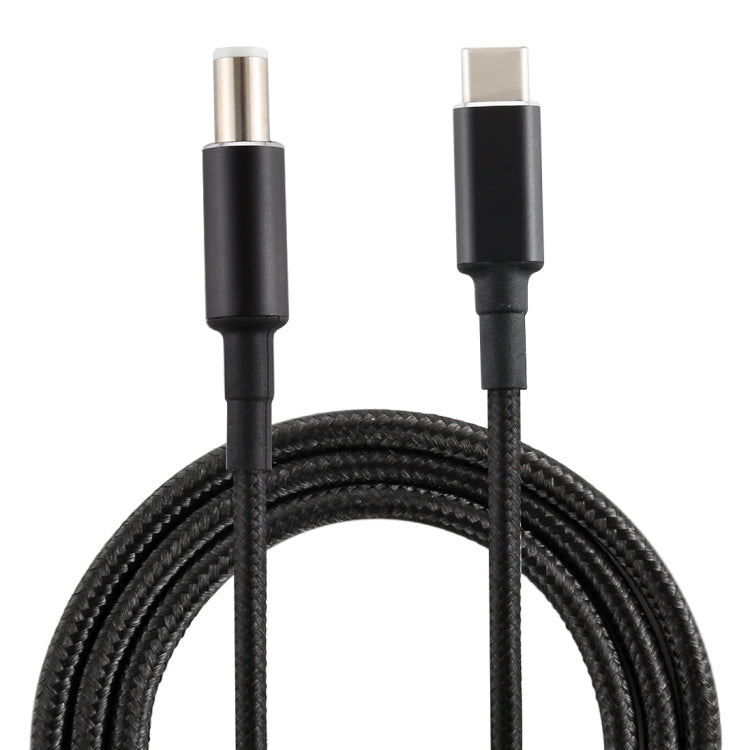 Câble de charge d'alimentation en nylon tissé PD 100 W 7,4 x 0,6 mm mâle vers USB-C/Type-C mâle pour Dell, longueur du câble : 1,7 m, 7.4 x 0.6mm for Dell