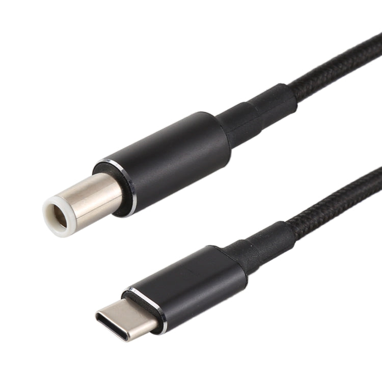 Câble de charge d'alimentation en nylon tissé PD 100 W 7,4 x 0,6 mm mâle vers USB-C/Type-C mâle pour Dell, longueur du câble : 1,7 m, 7.4 x 0.6mm for Dell