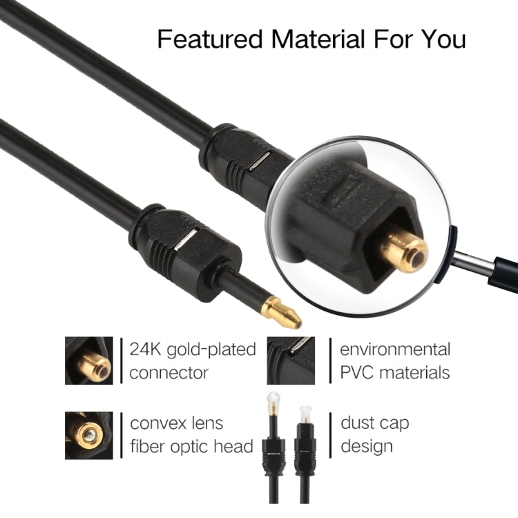 2m Toslink Optical Audio Cable for PC and Gaming
