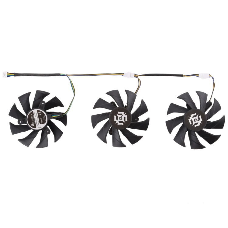 3 Pcs Graphics Card Cooling Fan for Zotac GTX 1070-8GD5 X-OC, Diameter: 85mm, 0.5A Diameter: 9.5mm (3 PCS)