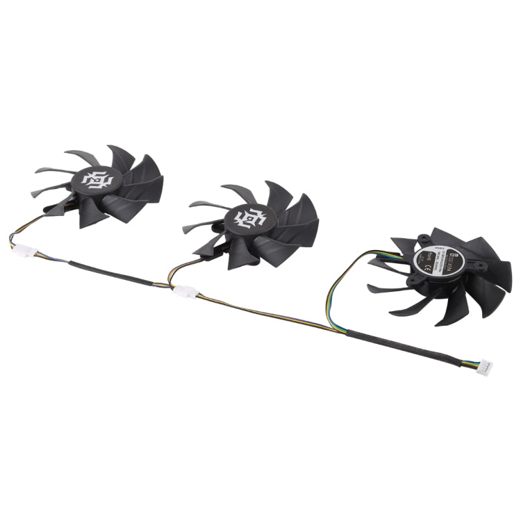 3 Pcs Graphics Card Cooling Fan for Zotac GTX 1070-8GD5 X-OC, Diameter: 85mm, 0.5A Diameter: 9.5mm (3 PCS)