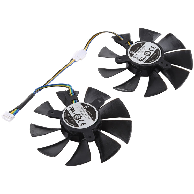 DC 12 V 0,5 A 4 broches femelle original ordinateur de bureau radiateur ventilateur de refroidissement CPU ventilateur de refroidissement, diamètre : 8,5 mm, paires, 0.5A Diameter: 8.5mm(Original)