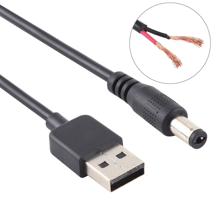 Câble d'alimentation USB 3A 5.5x2.1 mm pour PC Gaming 1 m