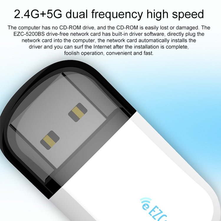 Adaptateur WiFi double bande EZCast pour PC - 600 Mbps