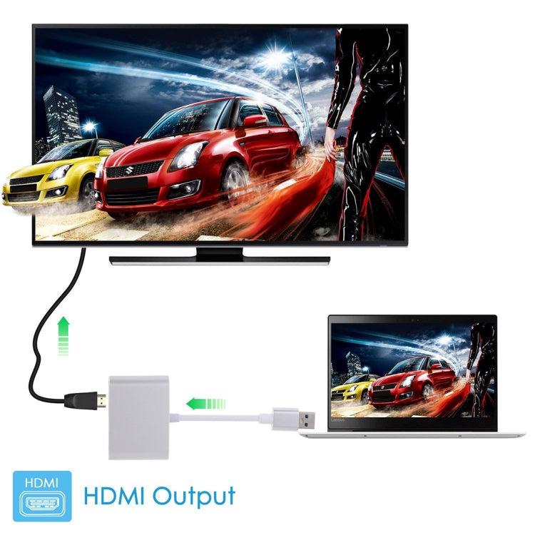 Adaptateur USB 3.0 vers HDMI et VGA pour PC Gaming