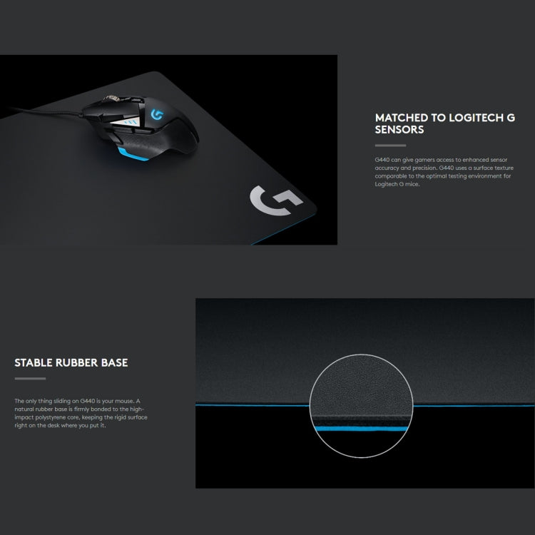 Logitech G440 Hard Gaming Mouse Pad - 34 x 28 cm