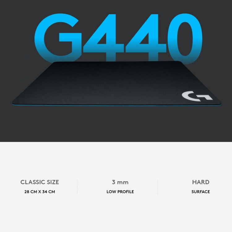 Logitech G440 Hard Gaming Mouse Pad - 34 x 28 cm