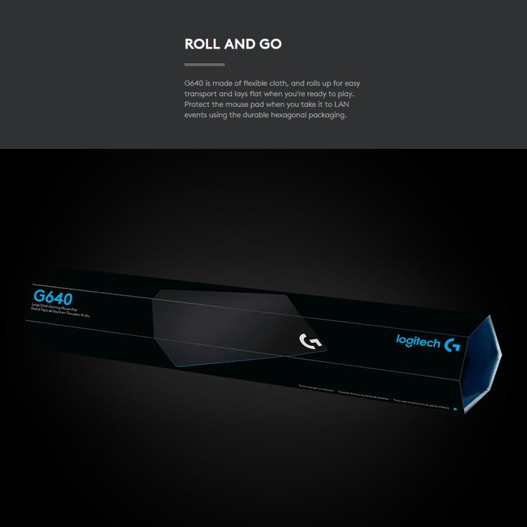 Tapis de souris gaming Logitech G640 - Doux et performant
