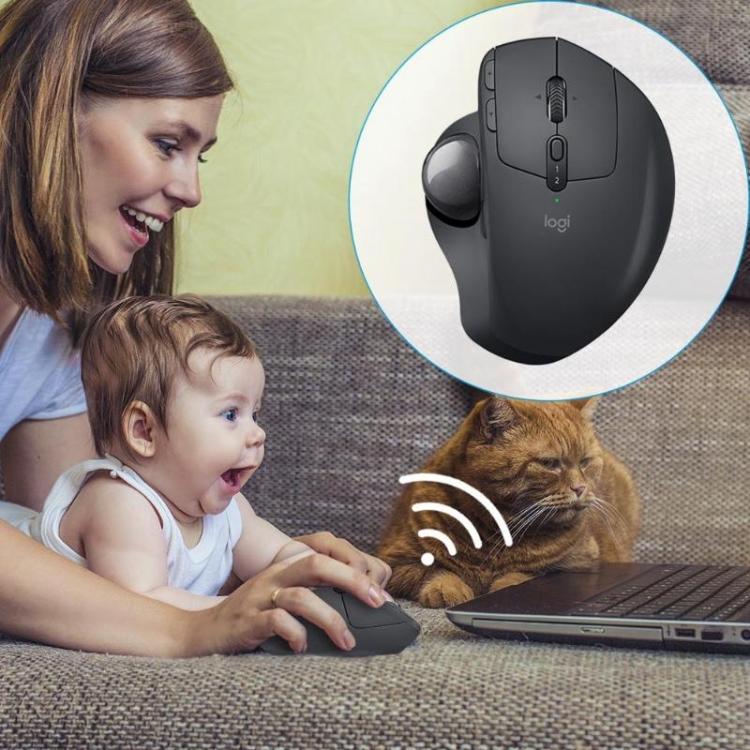 Souris Gaming Logitech MX ERGO : Trackball Bluetooth sans