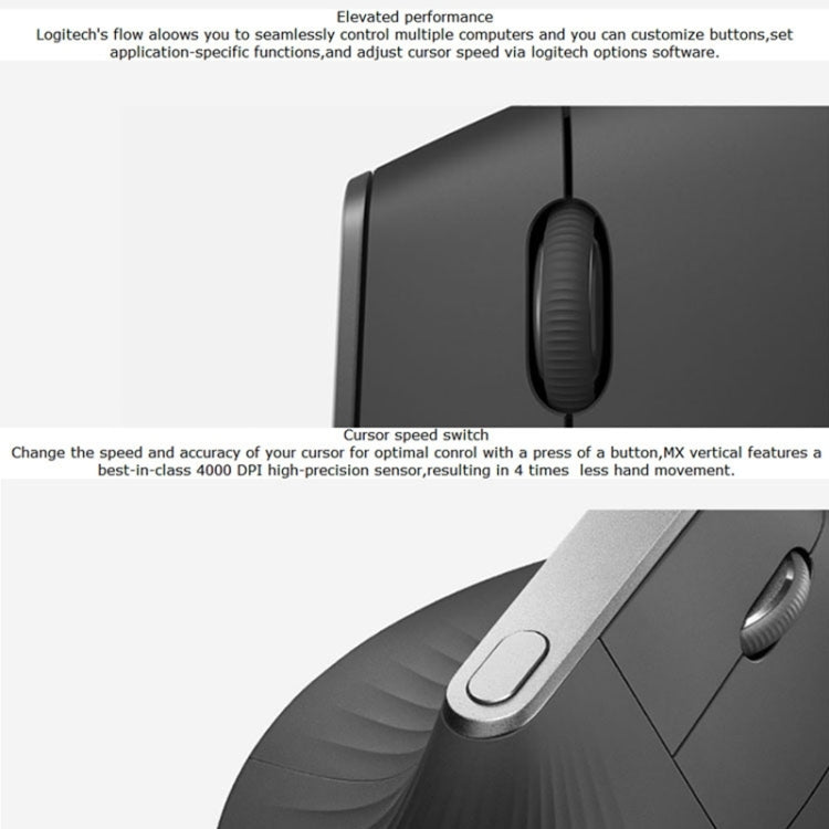 Souris Ergonomique Logitech MX Vertical pour PC Gaming