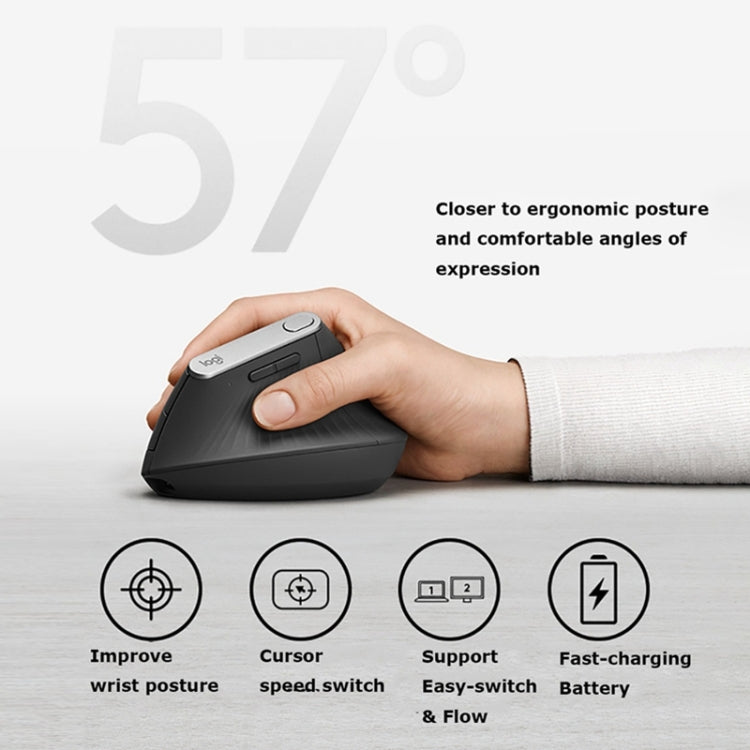 Souris Ergonomique Logitech MX Vertical pour PC Gaming