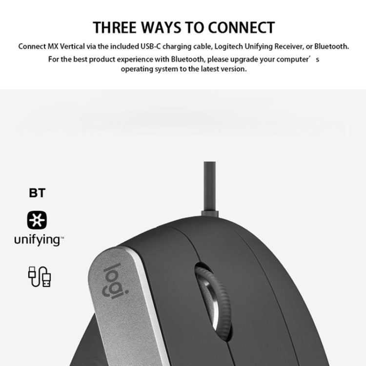 Souris Ergonomique Logitech MX Vertical pour PC Gaming