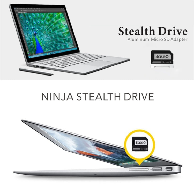 BASEQI Étui caché en alliage d'aluminium pour carte SD pour ordinateur portable Lenovo Flex4-14, For Lenovo Flex4-14