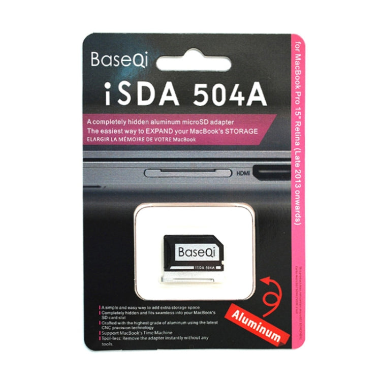 Aluminum SD card case for MacBook Pro Retina 15-inch