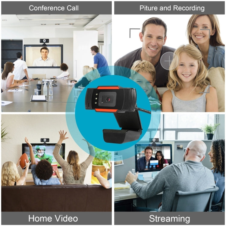 A870C3 480P USB PC Webcam with Mic and LED 1.4m