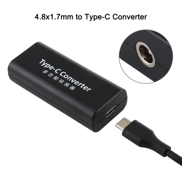 Adaptateur DC 4,8 x 1,7 mm vers USB-C pour PC Gaming