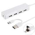 HUB 3 en 1 USB-C avec 4 ports USB pour PC Gaming