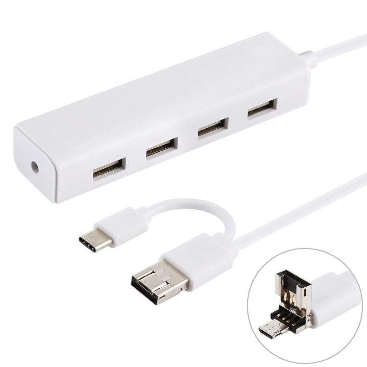 3-in-1 USB-C Hub with 4 USB Ports for Gaming PC