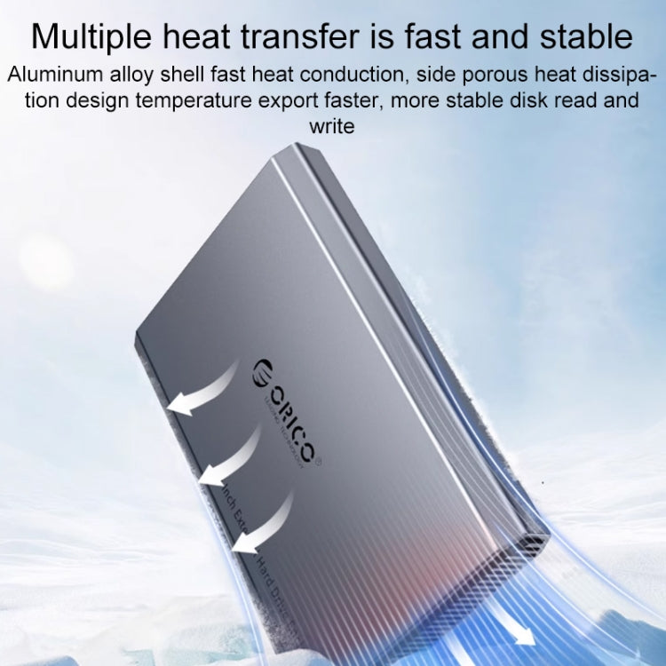 Boîtier de Disque Dur USB-C 2,5" Aluminium - ORICO 4 To