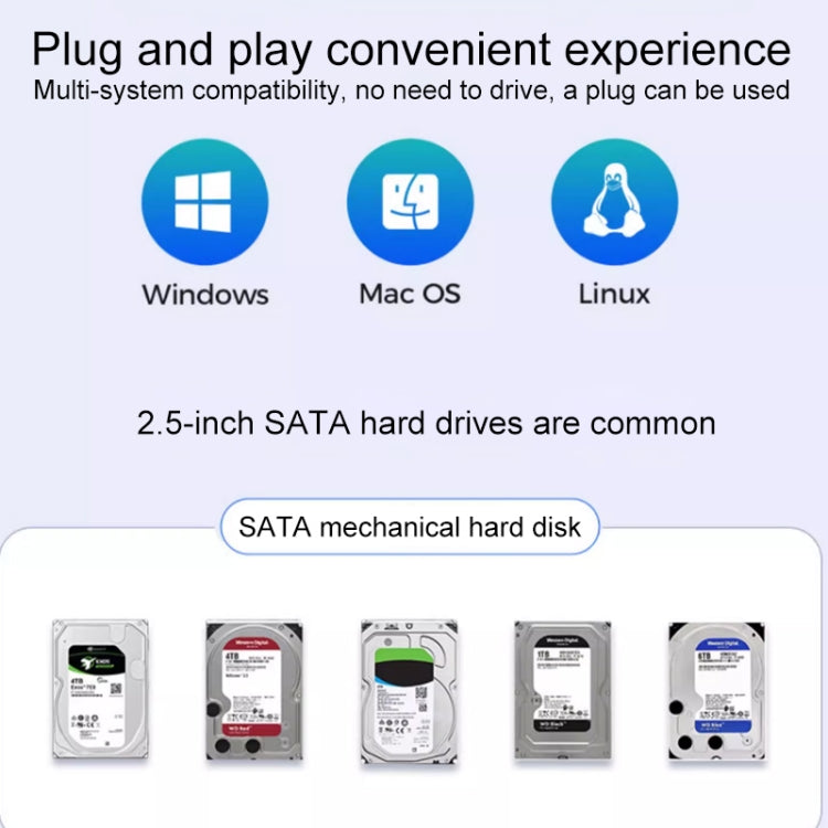 Boîtier de Disque Dur USB-C 2,5" Aluminium - ORICO 4 To