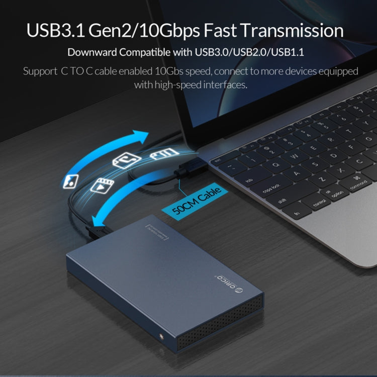Boîtier de Disque Dur USB-C 2,5" Aluminium - ORICO 4 To