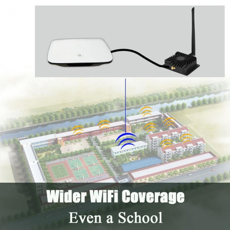 EDUP EP-AB003 8W 2.4GHz amplificateur haut débit d'extension de Signal WiFi avec antenne pour routeur sans fil, EP-AB003 8W