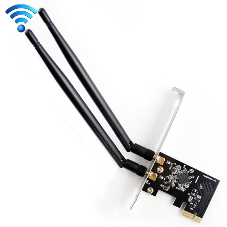 EDUP EP-9607 Carte réseau adaptateur sans fil PCI-E Express double bande 1200 Mbps avec 2 antennes 6 dBi, EP-9607 1200Mbps