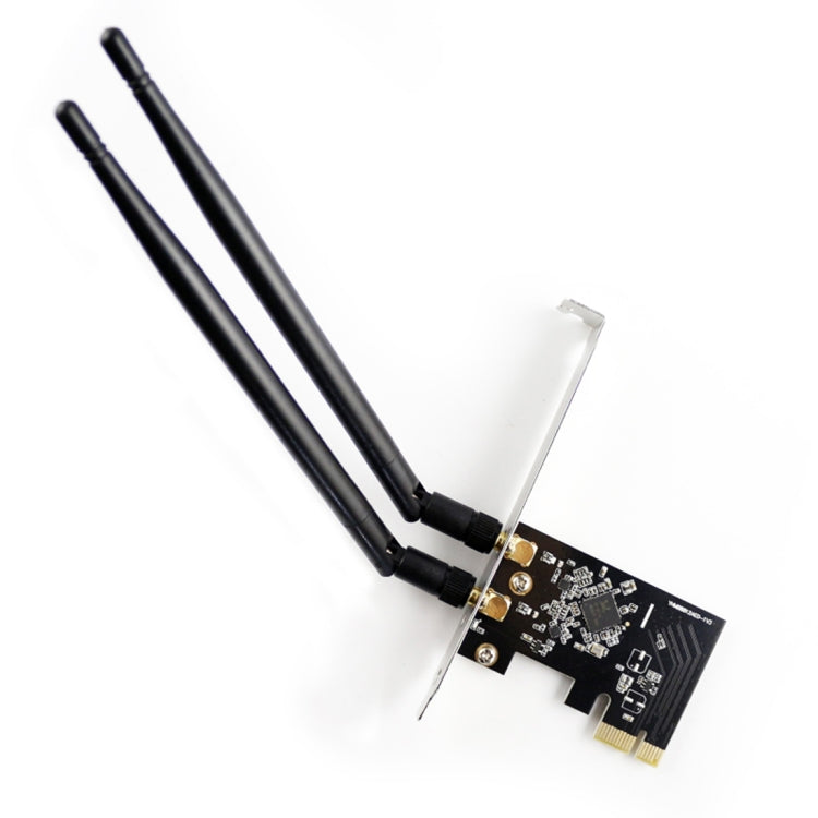 EDUP EP-9607 Carte réseau adaptateur sans fil PCI-E Express double bande 1200 Mbps avec 2 antennes 6 dBi, EP-9607 1200Mbps
