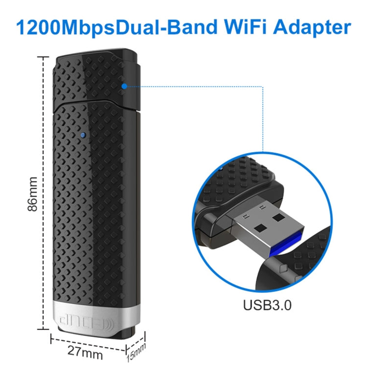 Adaptateur WiFi EDUP EP-AC1617 1200 Mbps pour PC Gaming