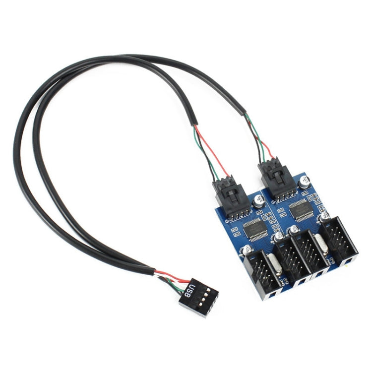 Carte de câble d'extension USB 9 broches mâle 1 à 4 femelles