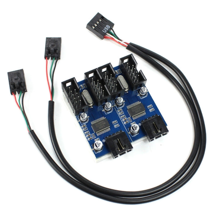 Carte de câble d'extension USB 9 broches mâle 1 à 4 femelles