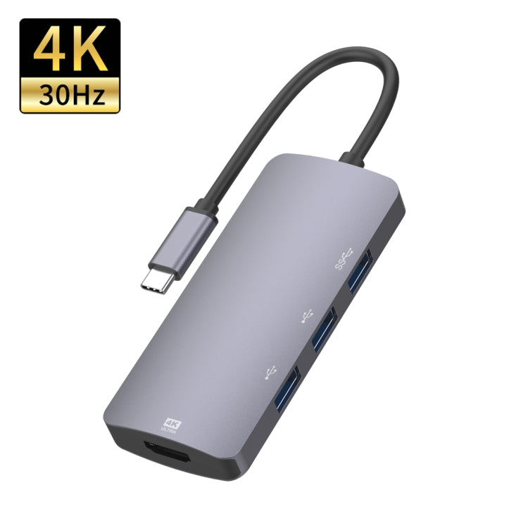 4-in-1 USB-C Hub Adapter for Gaming PC 4K 30Hz