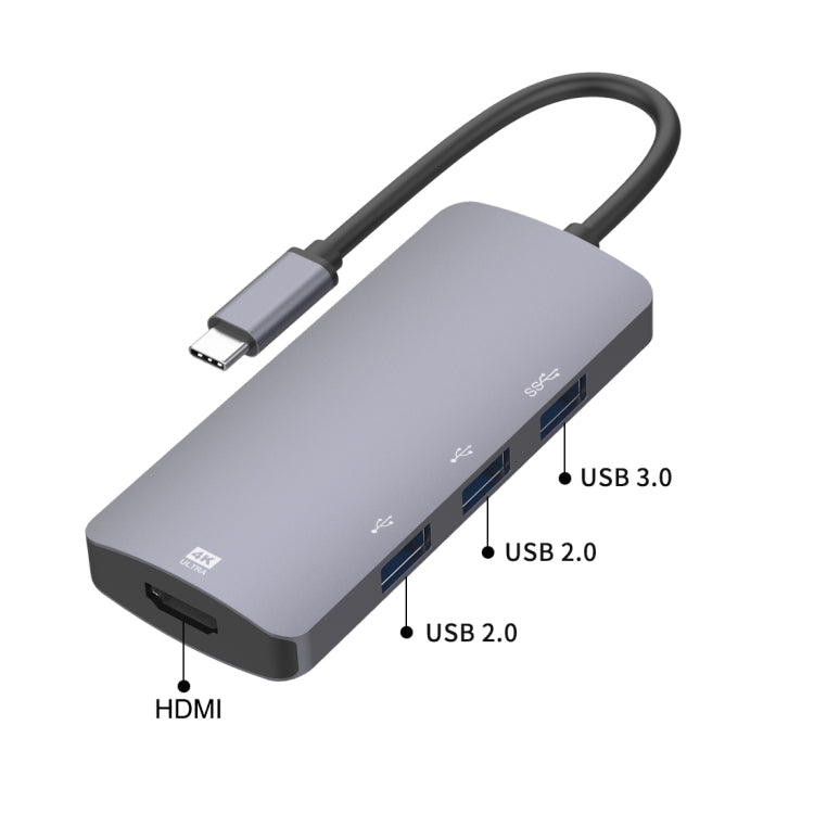 Adaptateur HUB 4 en 1 USB-C pour PC Gamer 4K 30 Hz