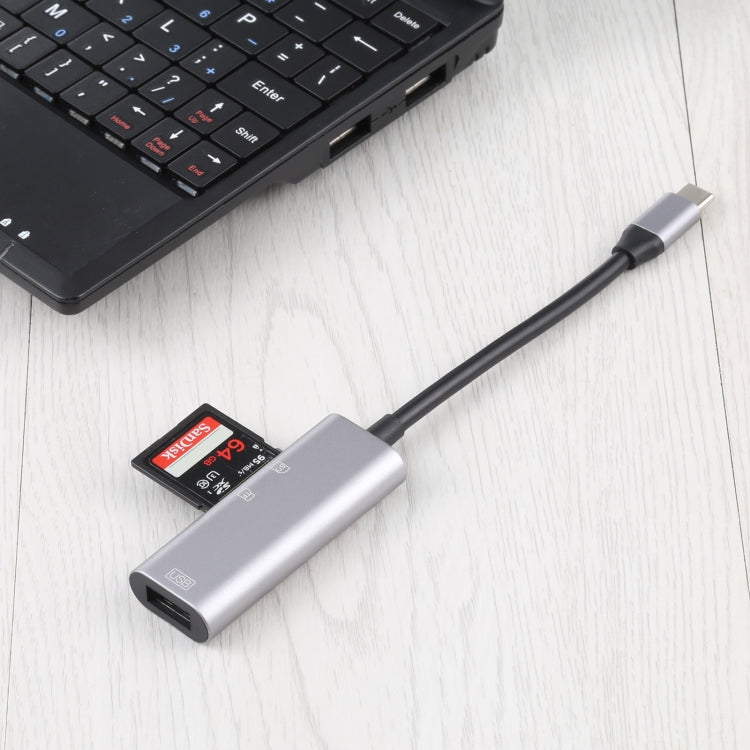 3-in-1 USB-C Adapter for PC and SD/TF Cards