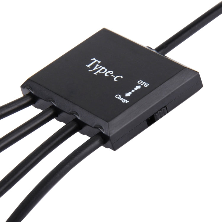 Câble HUB USB 2.0 OTG 4 en 1 pour PC et Gaming