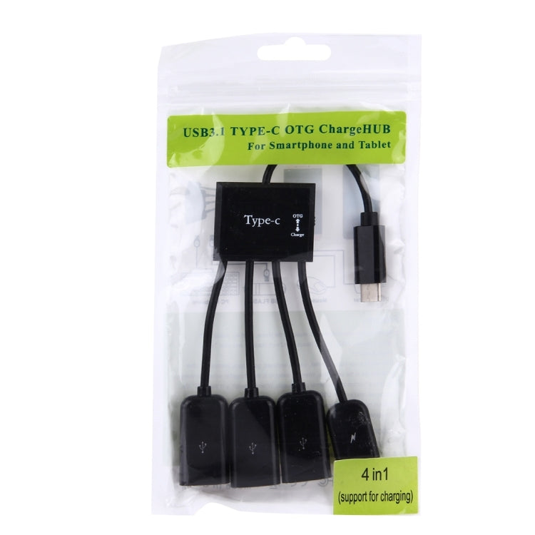 Câble HUB USB 2.0 OTG 4 en 1 pour PC et Gaming