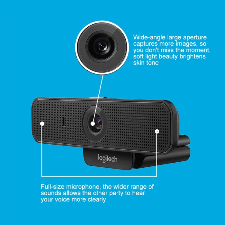 Webcam HD Logitech C925E 1080p pour PC avec sécurité