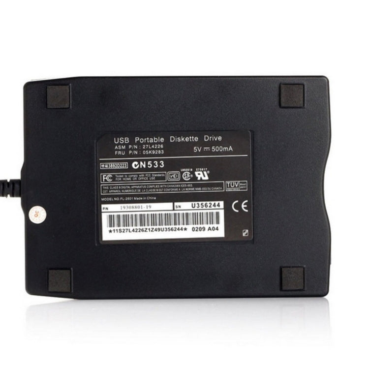 Lecteur de disquette externe USB 3,5 pouces pour PC