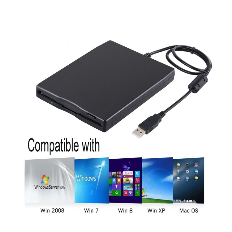 Lecteur de disquette externe USB 3,5 pouces pour PC