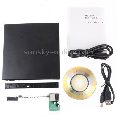 Lecteur optique USB 2.0 réinscriptible pour PC portable