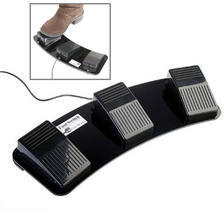 Pédale USB triple action PC, 2 Foot Switch