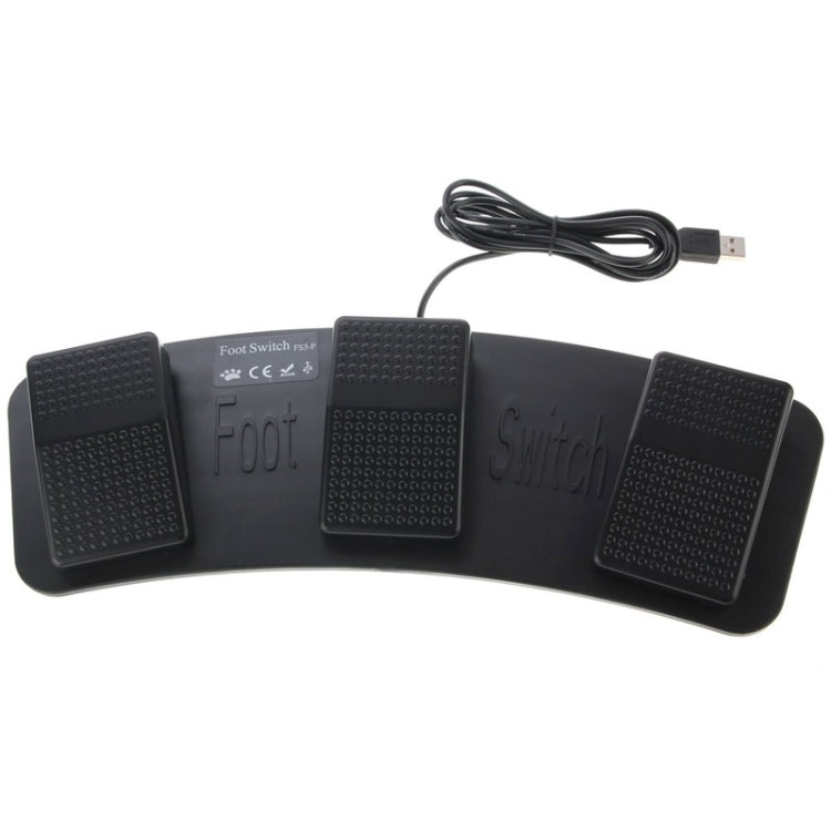 Pédale USB triple action PC, 2 Foot Switch