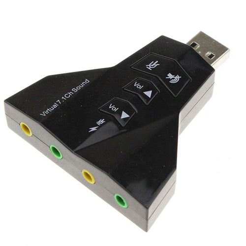 USB 2.1 Audio Adapter for PC - Dual Microphone and