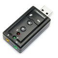 7.1 USB Audio Adapter for PC - Virtual 3D Sound