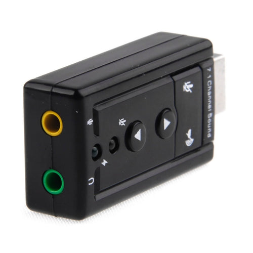 7.1 USB Audio Adapter for PC - Virtual 3D Sound