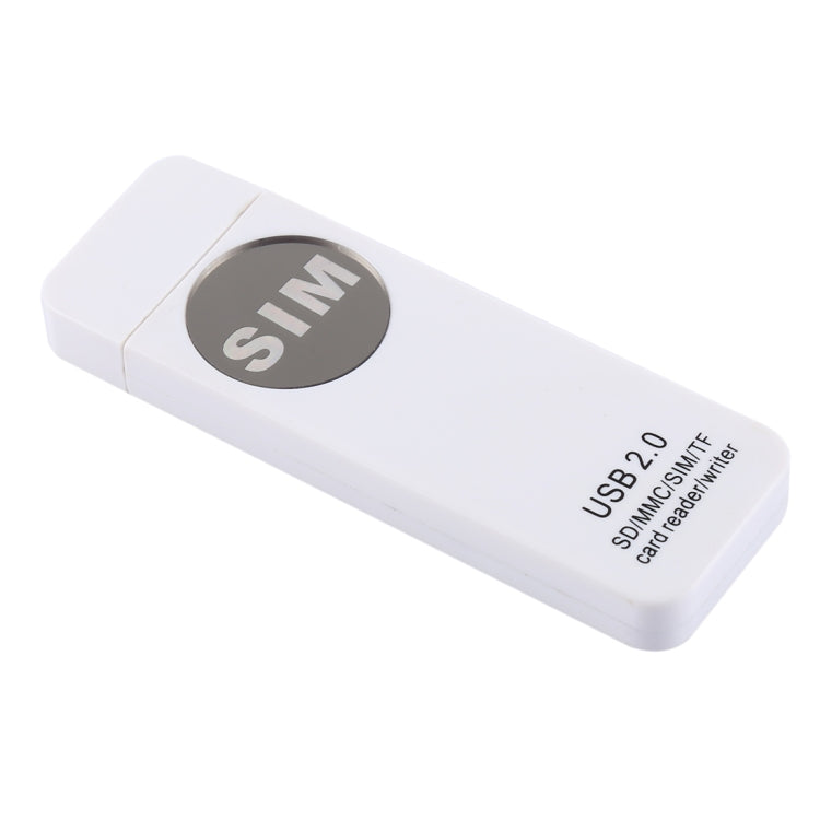 Universal USB Card Reader for PC and Gaming - White