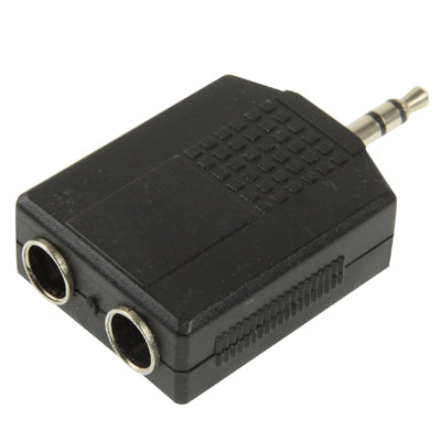 Adaptateur audio 3,5 mm vers 2 femelles 6,35 mm pour PC