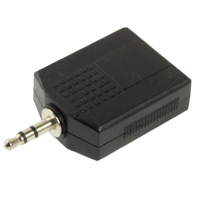 Adaptateur audio 3,5 mm vers 2 femelles 6,35 mm pour PC
