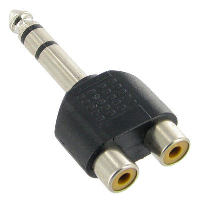 6.35mm to Dual RCA Headphone Adapter for Gaming PC