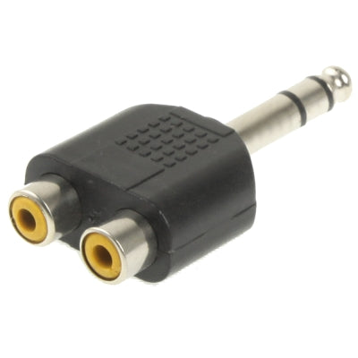 Adaptateur casque 6,35 mm vers 2 RCA pour PC gaming